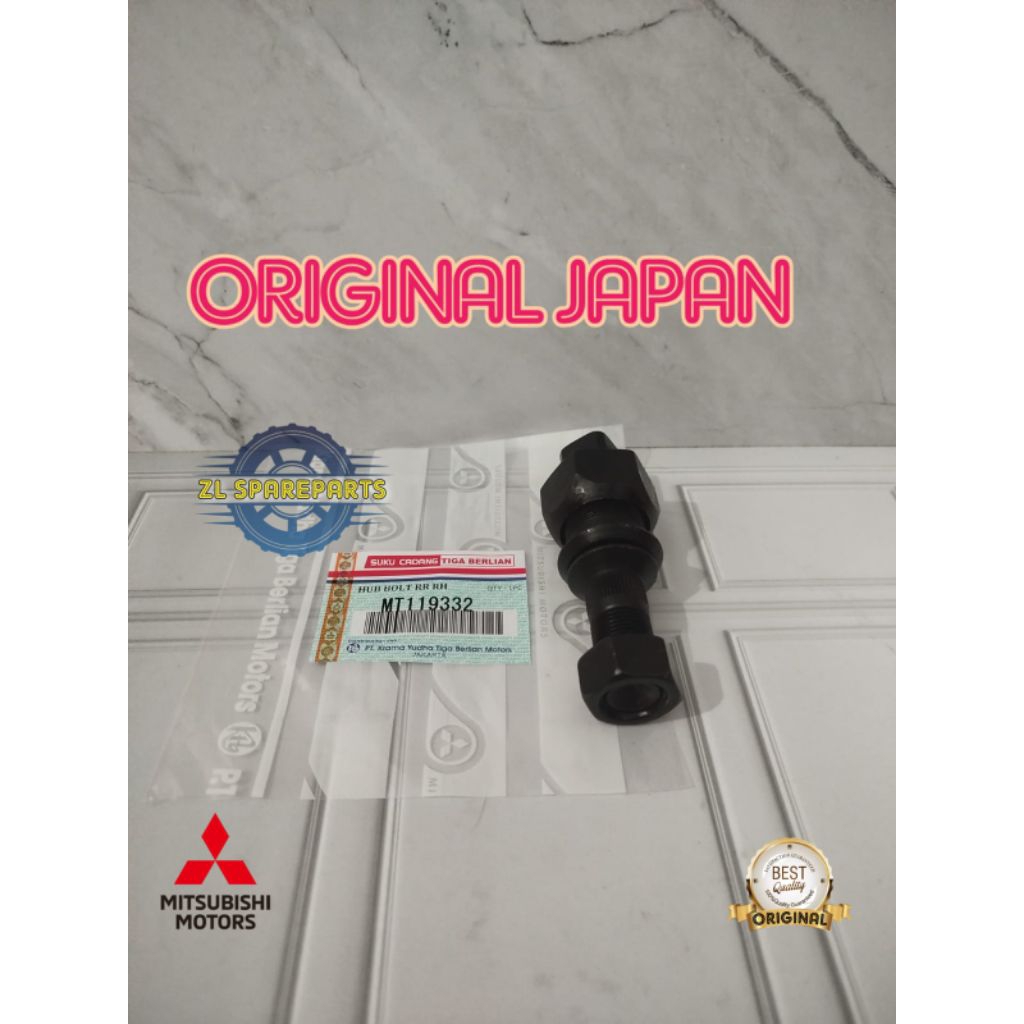 BAUT RODA HUB BOLT REAR BAUT RODA BELAKANG KANAN RH PS 100  PS 120 PS100 PS120 ORIGINAL JAPAN ASLI
