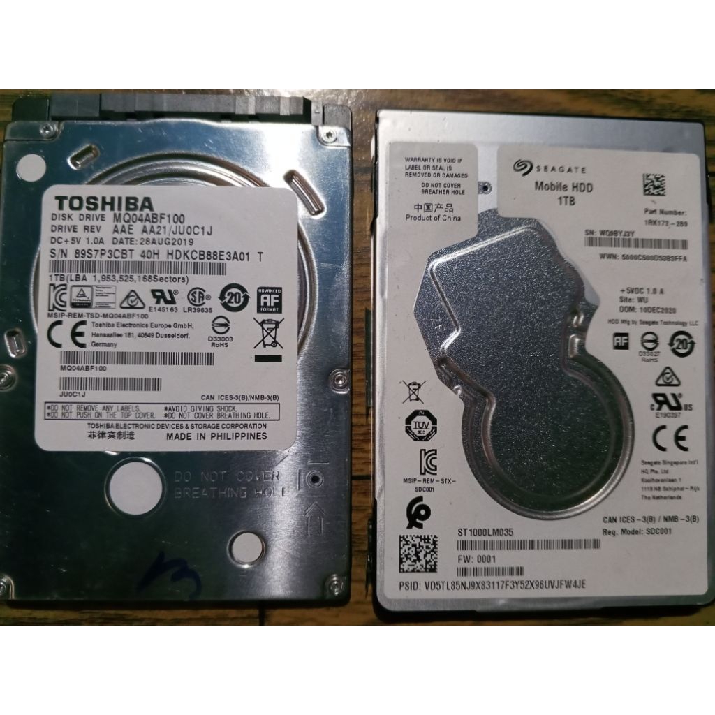 Hardisk Cabutan Laptop 1 Tera 1 TB