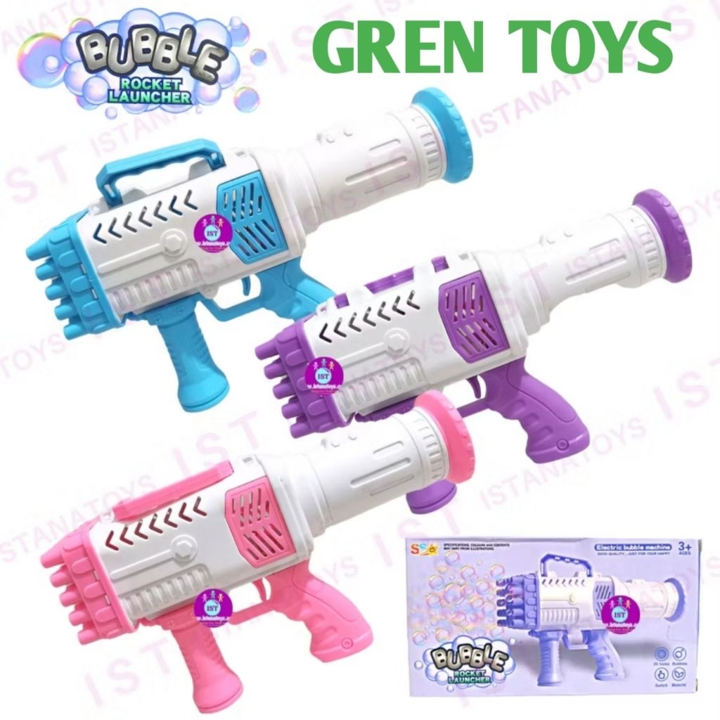 Mainan Bubble Bazooka Rocket Launcher ss 1526 Mainan /Pistol
