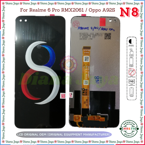 Lcd Touchscreen Realme 6 Pro RMX2061 / Oppo A92S