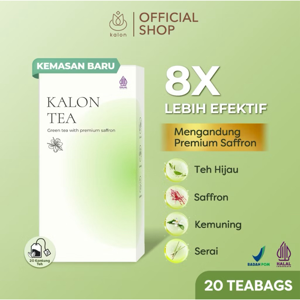 

Kalon Teh Hijau Premium Saffron Green Tea - Minuman Kalon Tea