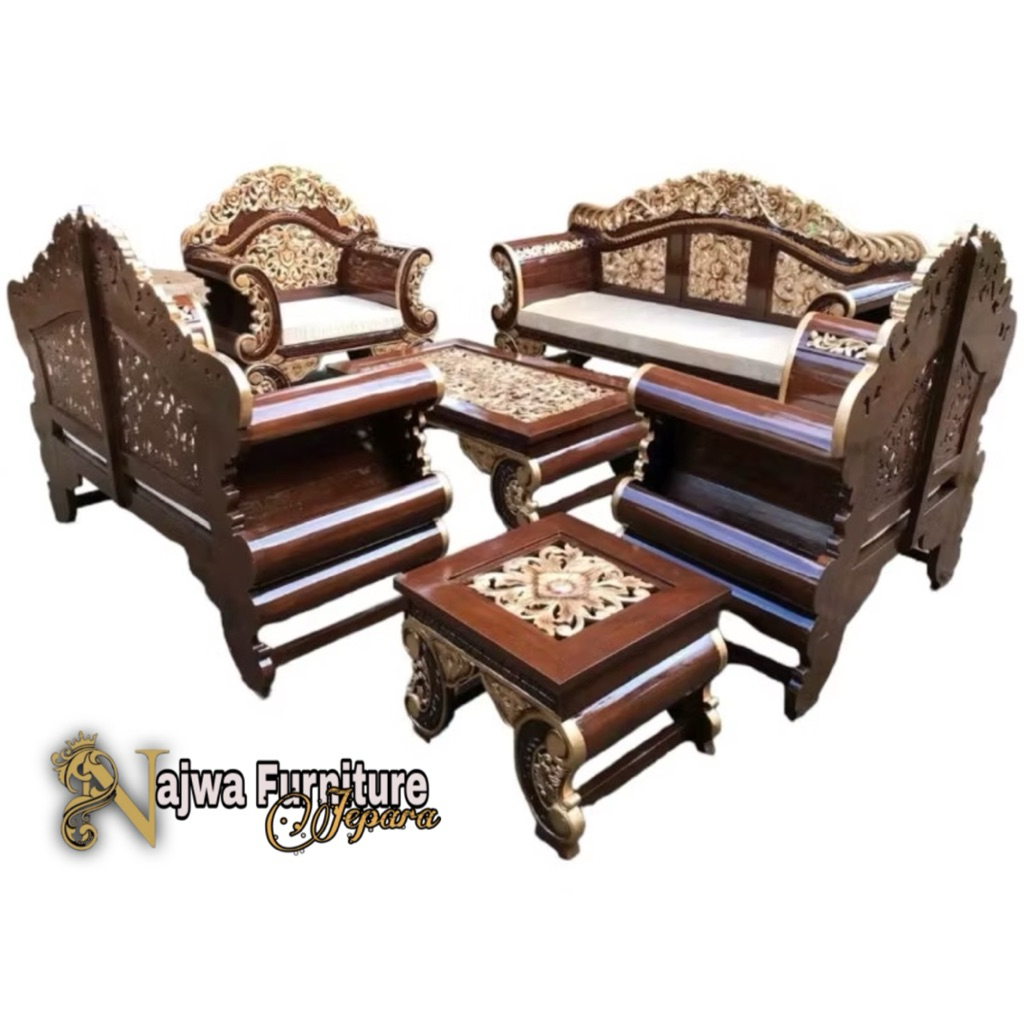 KURSI TAMU JATI KURSI TAMU MADURA SOFA TAMU JATI KURSI UKIR JATI