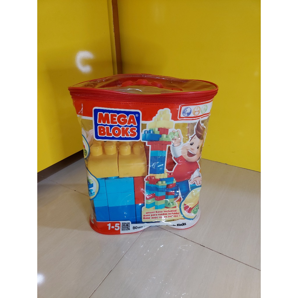 MEGA BLOKS BIG BUILDING BAG 80 PCS - Second Preloved