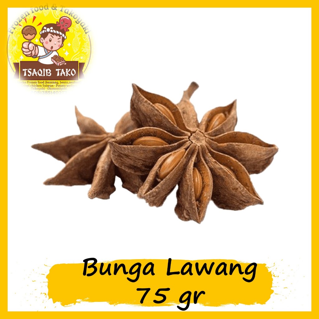 

Bunga Lawang / Pekak / Star Anise / Bajiao 75 gr