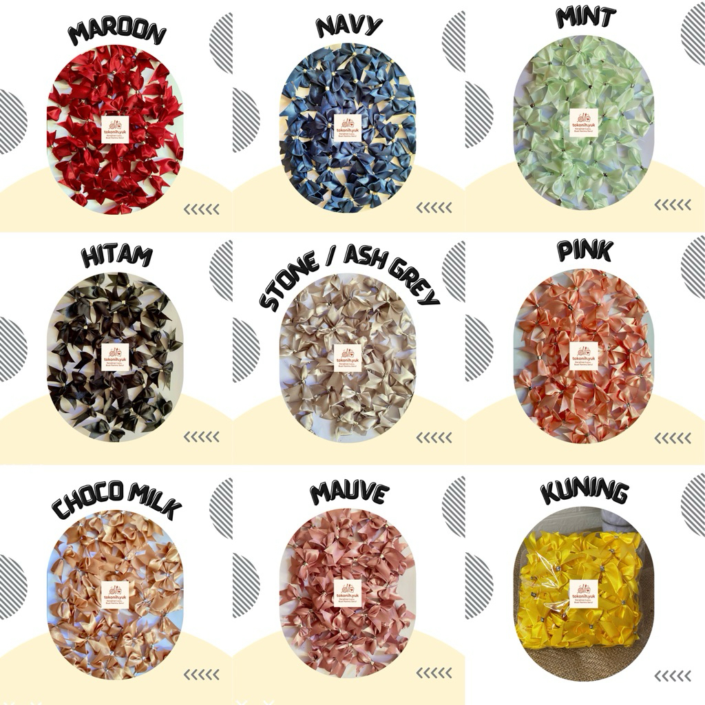 

PITA SOUVENIR | PITA SATIN 2CM 3/4 INCH ISI 100 50 PCS | PITA SIAP TEMPEL | PITA TEMPEL | PITA KADO | PITA HAMPERS