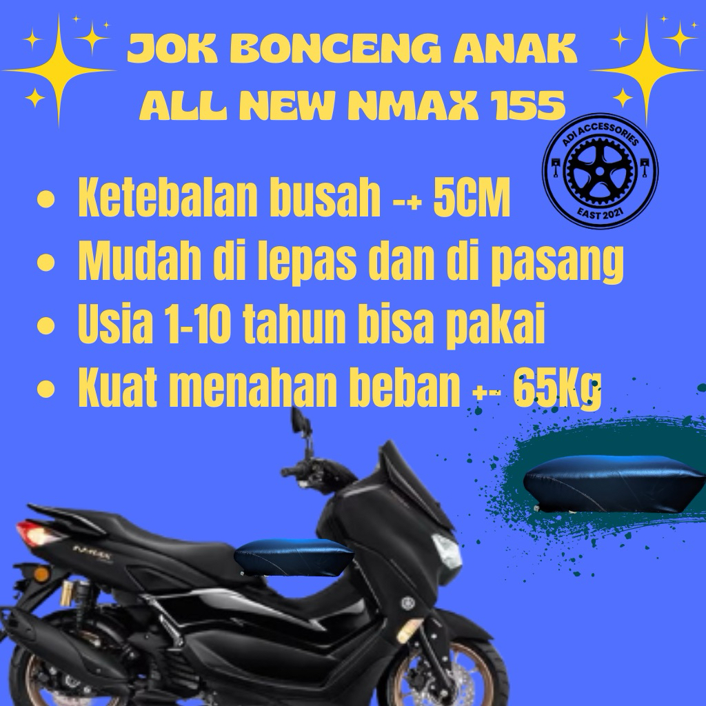 Jok Boncengan Anak Motor ALL NEW Nmax 155 Nmax Old Dudukan Motor Anak Motor Matic