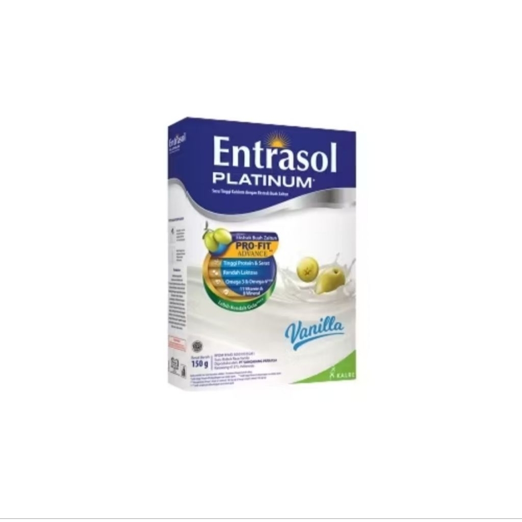

Entrasol Platinum Vanilla 150g Nutrisi Tinggi Protein
