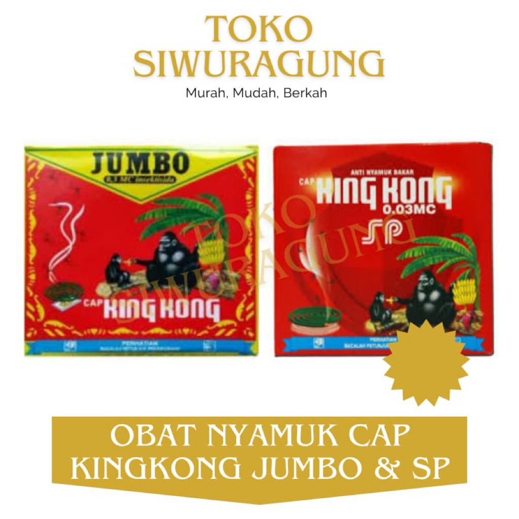 PROMO BUNDLING [2/5/8/10] PCS KINGKONG OBAT NYAMUK BAKAR JUMBO KINGKONG JUMBO, KINGKONG SP