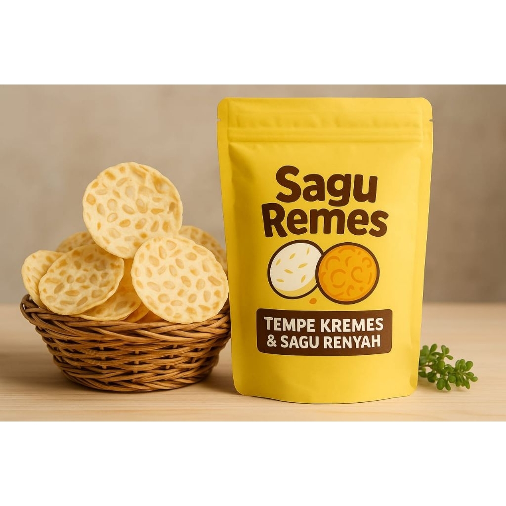 

Keripik Sagu Tempe Original ( Non Kremes )