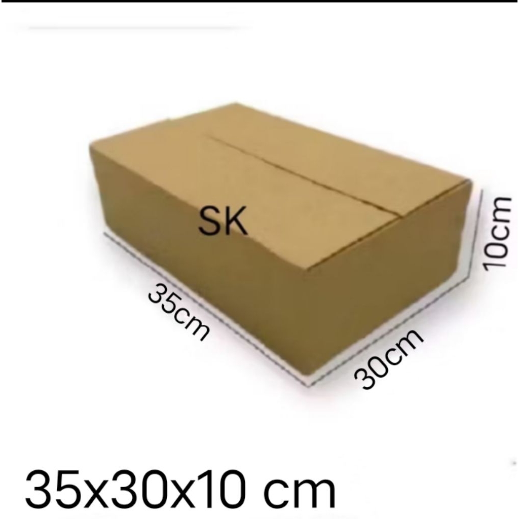 

kardus box Ukuran 35x30x10 cm single wall polos