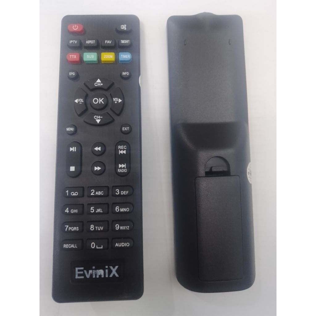 Remote EVINIX STB DVB T2/SET TOP BOX TV DIGITAL