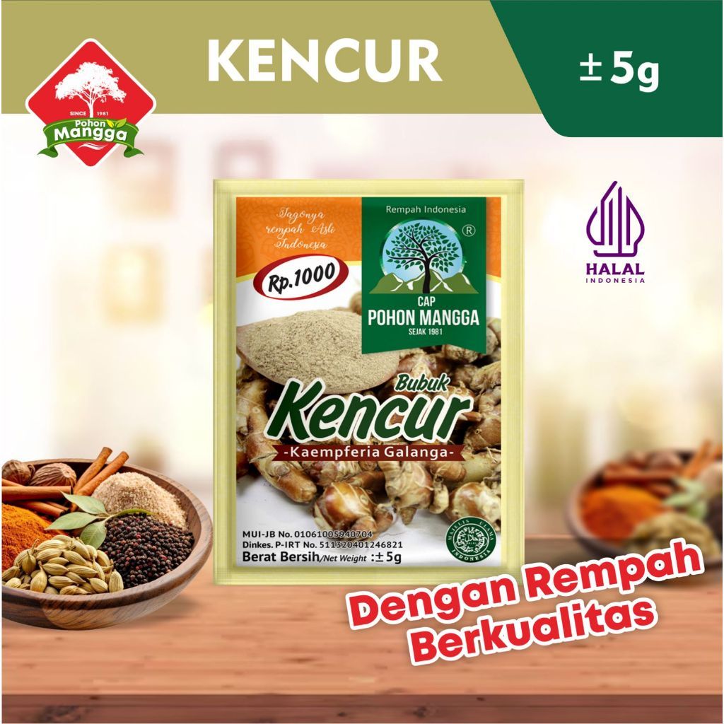 

BUBUK KENCUR CAP POHON MANGGA / KENCUR BUBUK