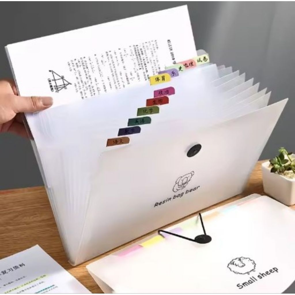 

File folder map plastik expanding file 8 sekat layer