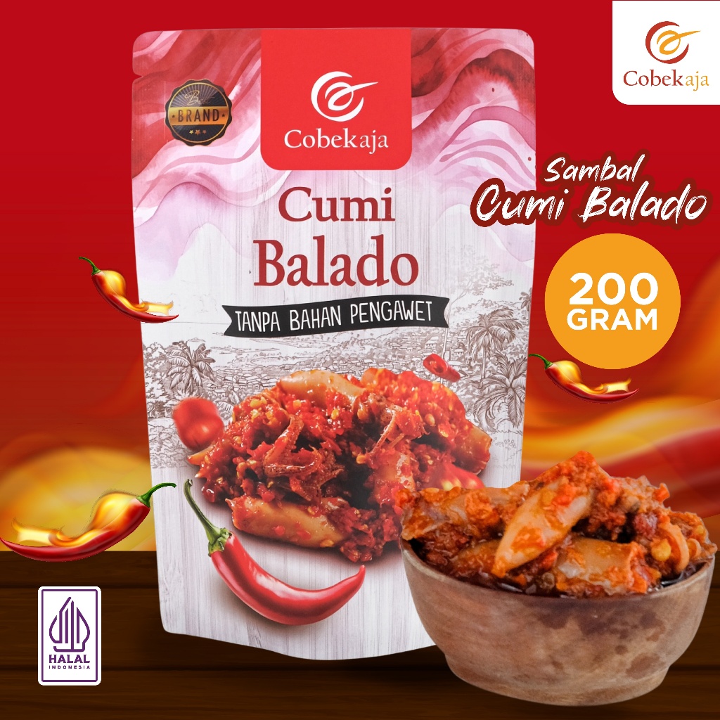 

Cobekaja - Sambal Cumi Balado 200 gram