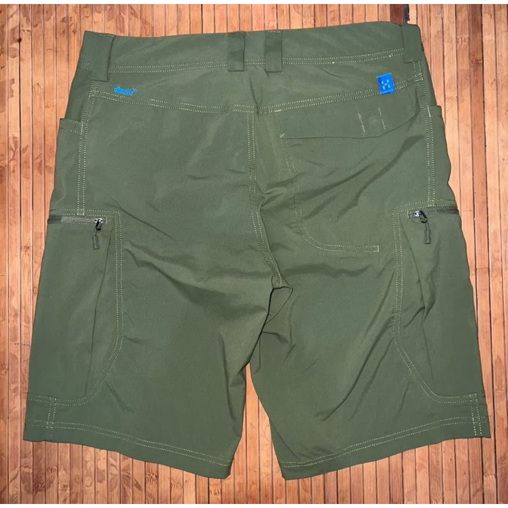 HAGLOFS MID FJELL ARMY NYLON SHORT PANTS fjallraven arcteryx