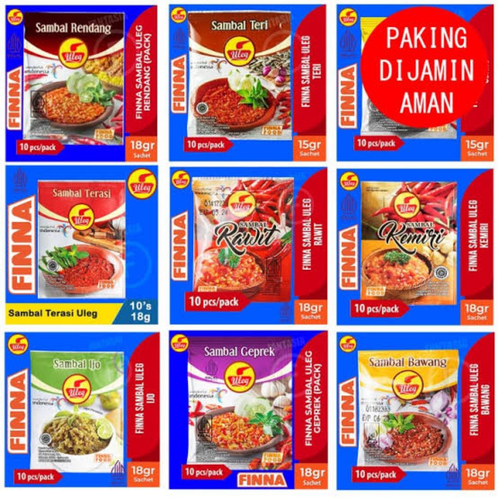 

Finna Sambal Uleg All Varian (1dus isi 100 sachet)