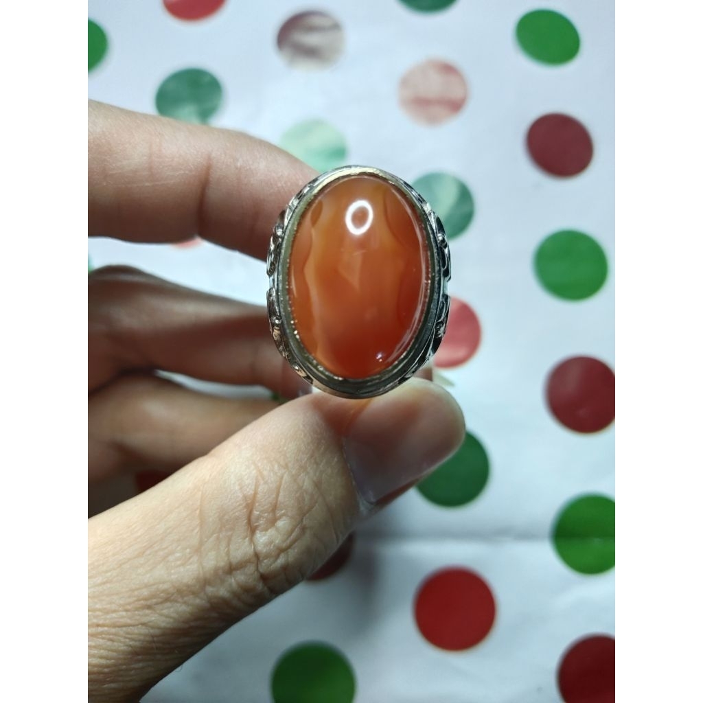 BATU AKIK RAFLESIA MOTIF KANTONG SEMAR