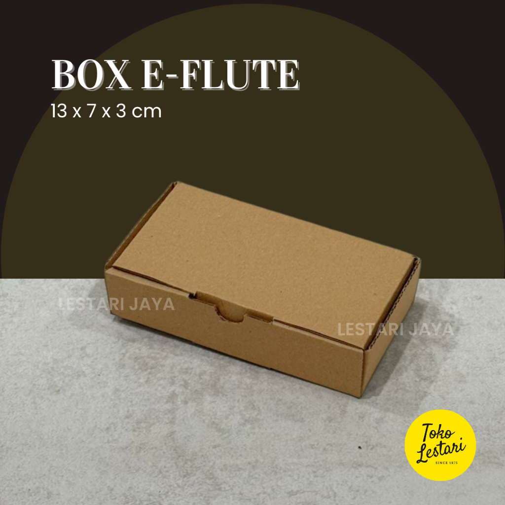 

Box Kardus E-Flute Coklat Untuk Packaging Olshop Sovenir Kotak Kado Hampers Snack Kue 13x7x3 CM