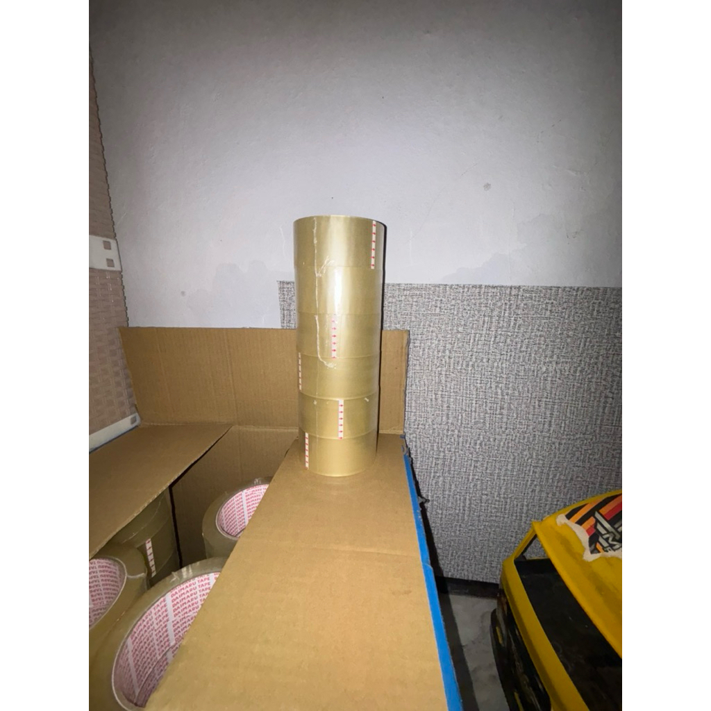 

Lakban Daimaru OPP Size 48 mm x 90 yard x 45 micron 1Slop Isi 6 Roll