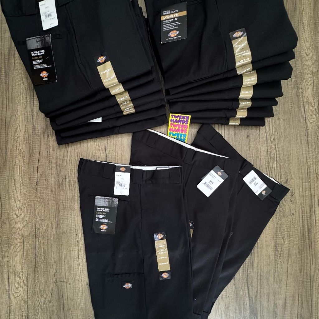dickies 85283 Loose fit double knee work pants black