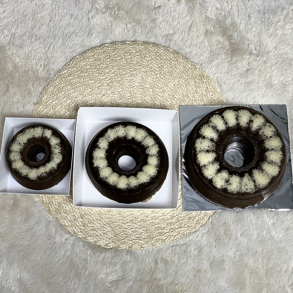 Bolu Ketan Hitam Keju Lumer Premium Butter uk 13/16/20/24 cm Homemade By Ramachef