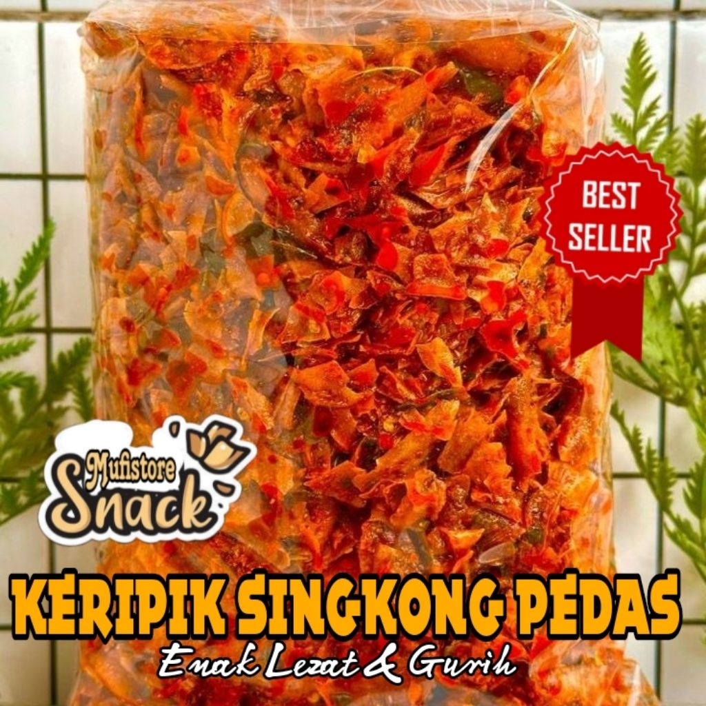 

(COD) KERIPIK SINGKONG PEDAS EXTRA DAUN JERUK RASA ENAK LEZAT NIKMAT COCOK UNTUK CEMILAN KELUARGA
