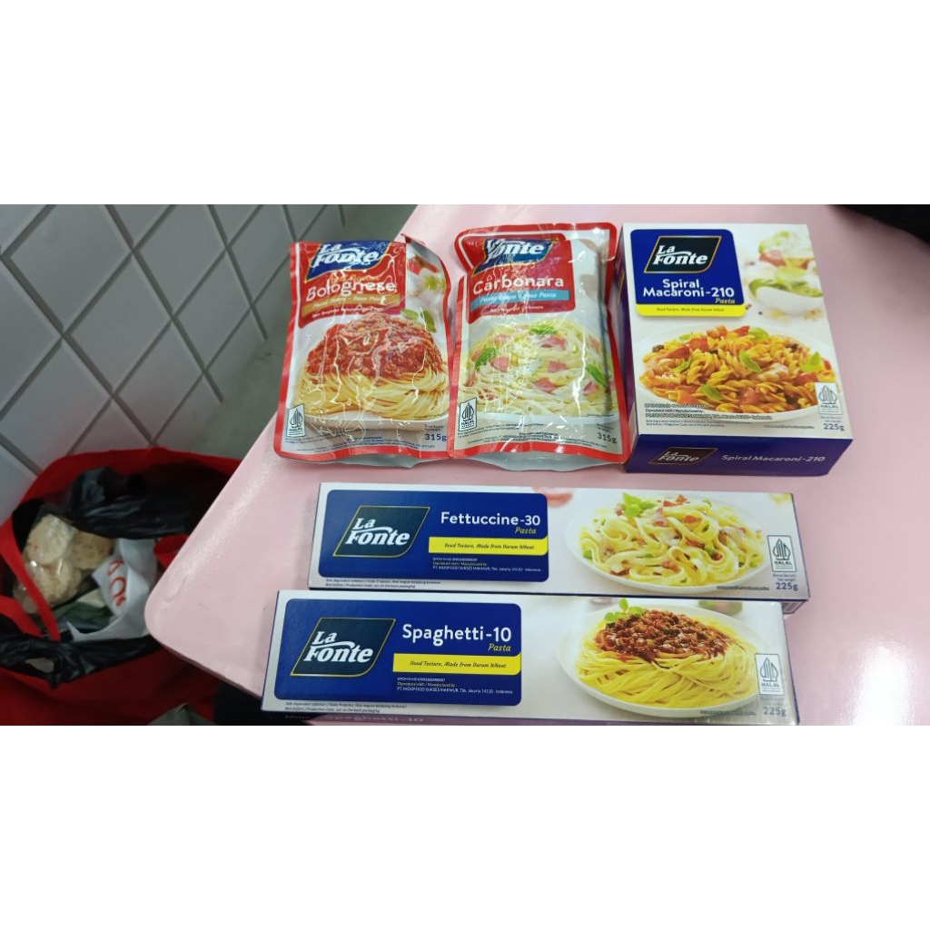 

PAKET LA FONTE PASTA & SAUS LA FONTE ( ISI 5 PCS) PRJ 2025 FREE TAS