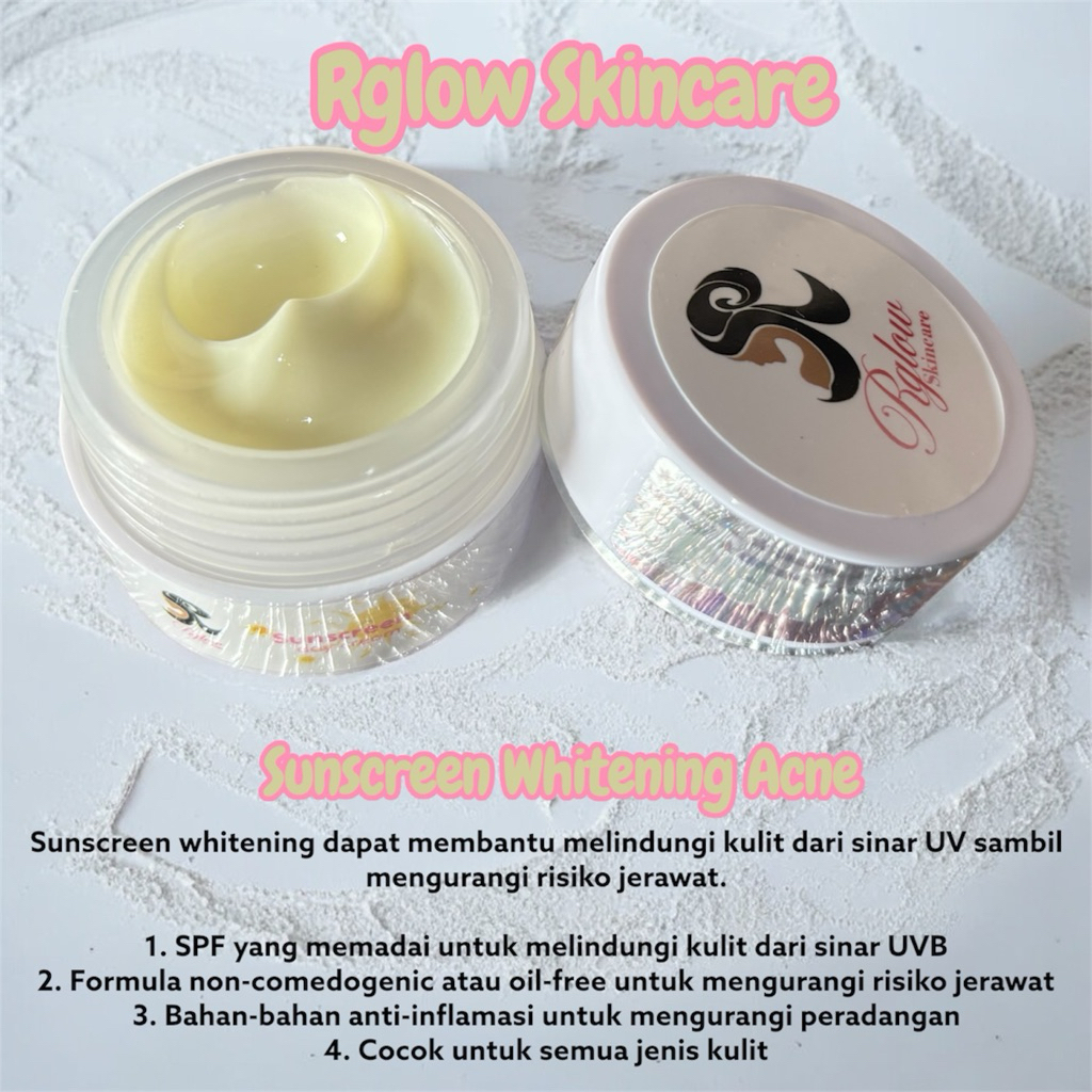 SUNSCREEN WHITENING ACNE (RGLOW SKINCARE)