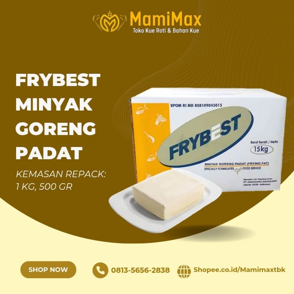 

FRYBEST MINYAK GORENG PADAT 1 KG, 500 GRAM