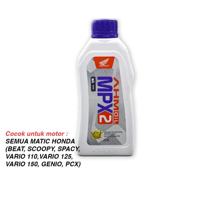 OLI HONDA MPX 2 SEMUA MOTOR MATIC HONDA, BEAT, VARIO, SCOOPY, SPACY, BEAT POP, BEAT FI, SCOOPY FI
