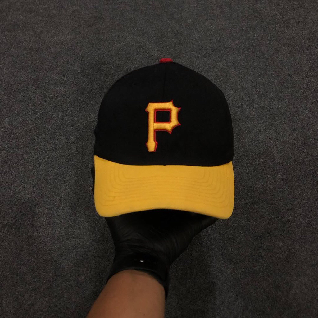topi mlb pirates two tone 2 warna second original