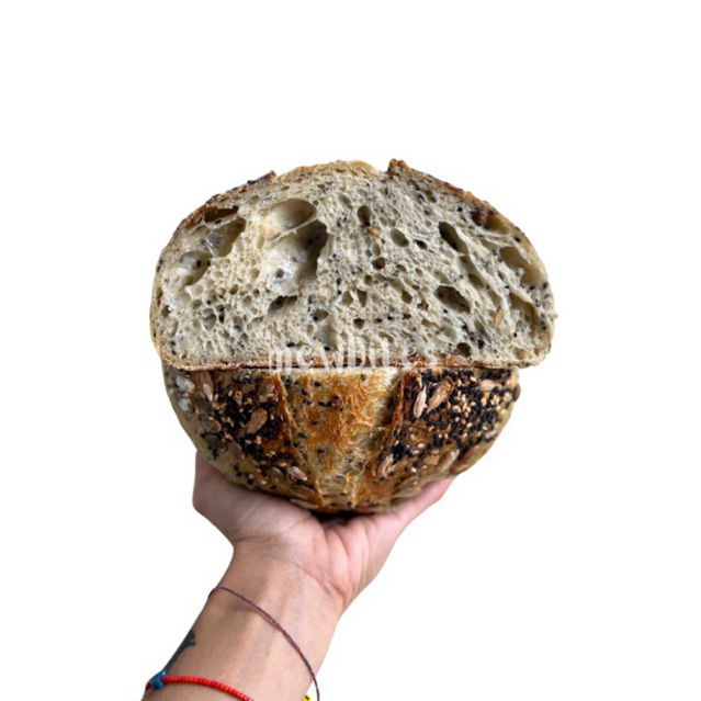

Rustic Sourdough Bread - Seeded
