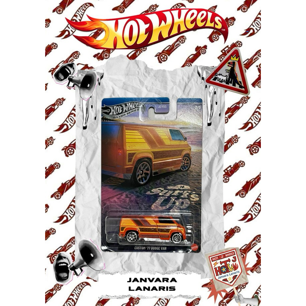Hot Wheels Custom ‘77 Dodge Van (Silver Series)