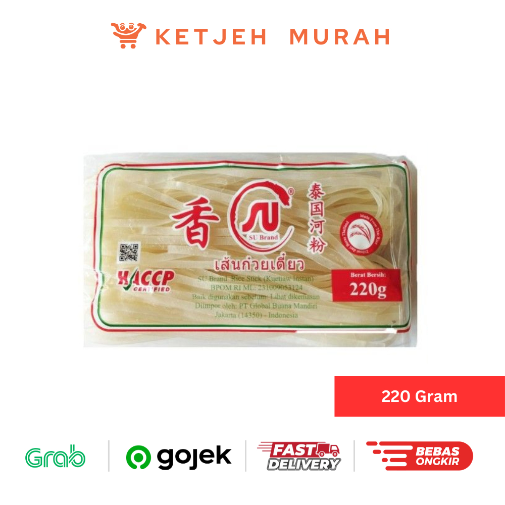 

Kwetiau Kering Ciam Brand SU 220 Gram