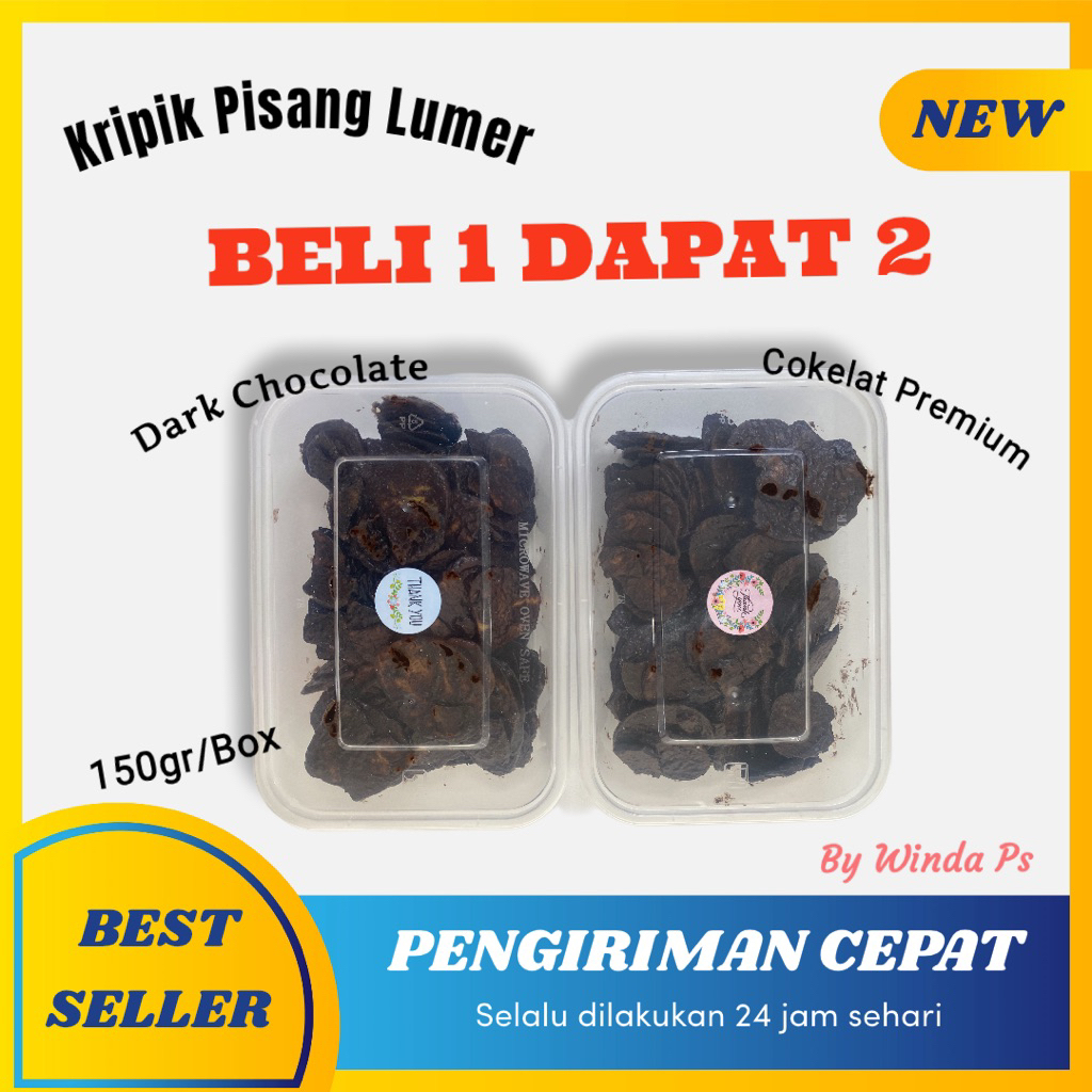 

KRIPIK PISANG DARK CHOCOLATE 300gr