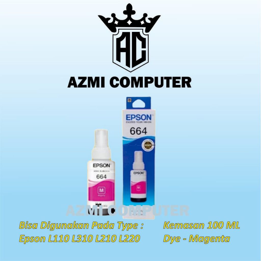 Tinta epson 664 Merah Dye 100ml