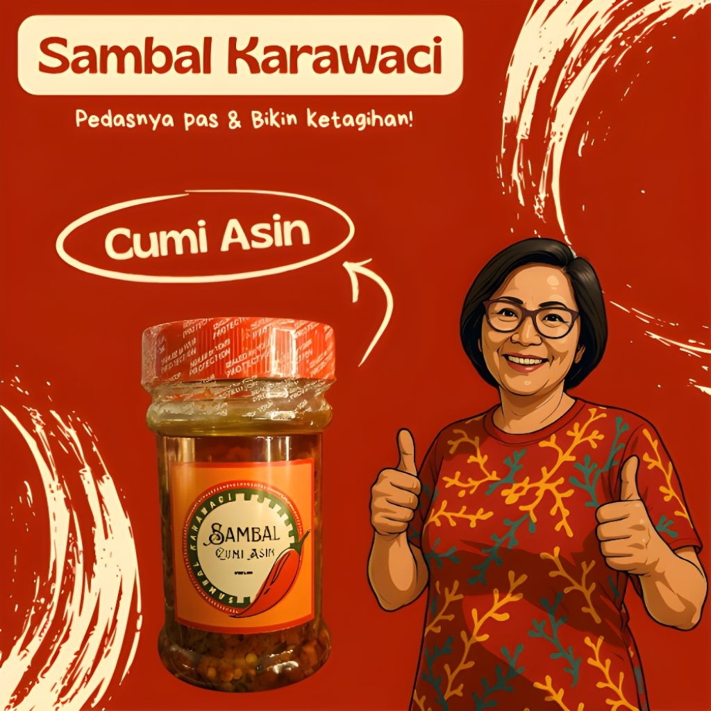 

Sambal Karawaci Cumi Asin - Sambal Pedas Nagih!!!