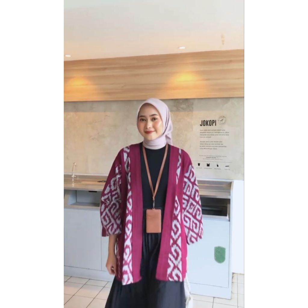 KEMEJA TENUN WANITA-BLAZER TENUN-BAJU KERJA-BAJU SANTAI-BAJU KEREN WANITA