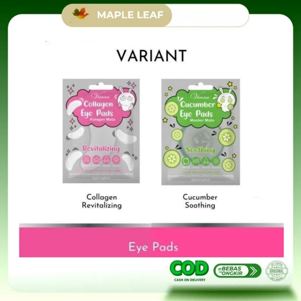 Vienna Eye Pads Cucumber / Collagen