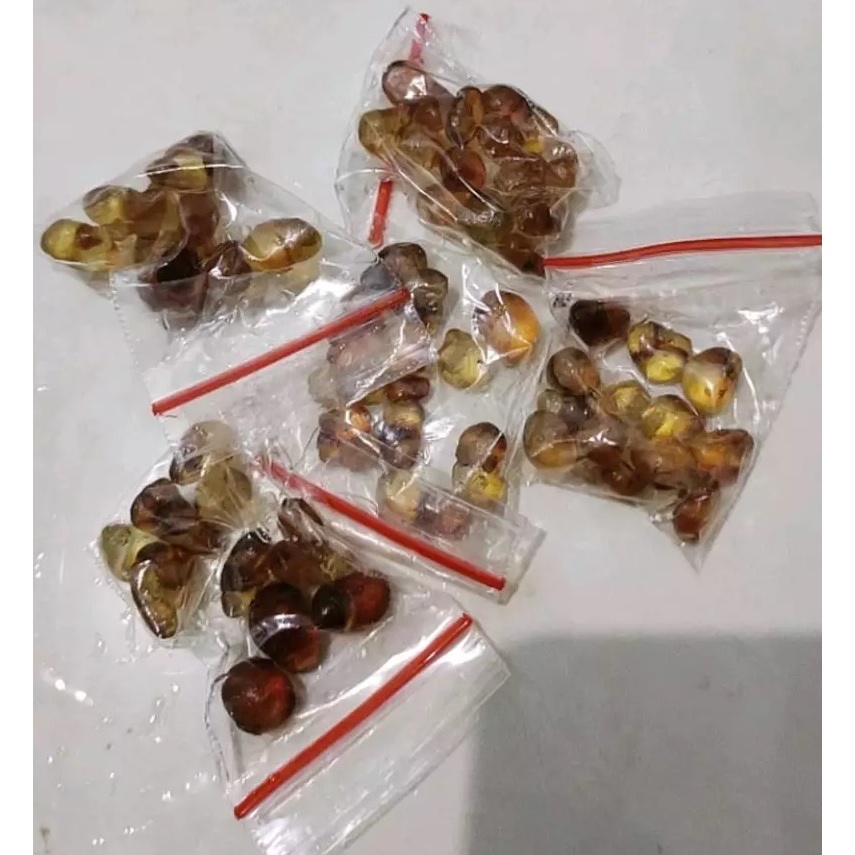 

10gr Pearl Peach Gum Bersih Super Grade A+ / Tao Jiao Varian Sedang/ Besar