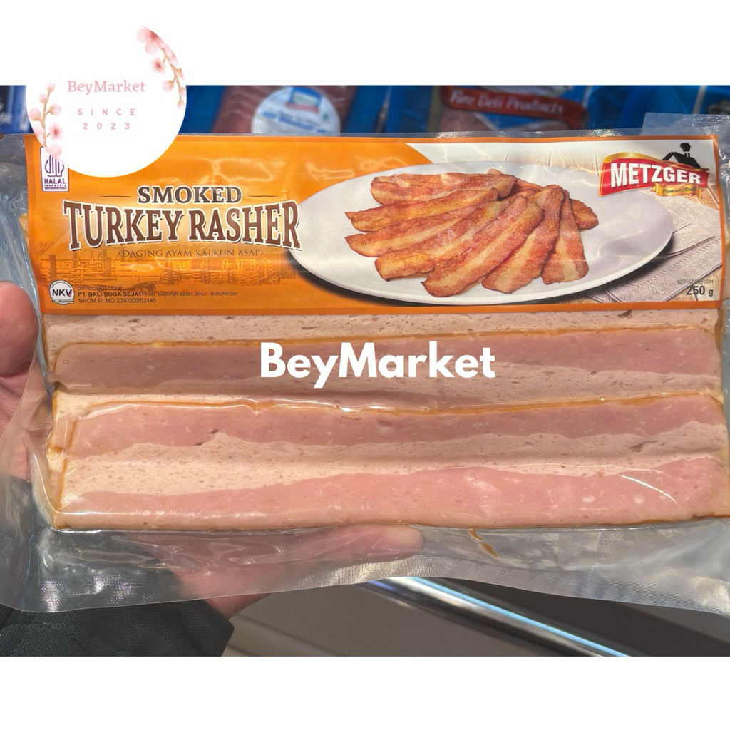 

Metzger Smoked Turkey Rasher 250g | Daging Kalkun Asap