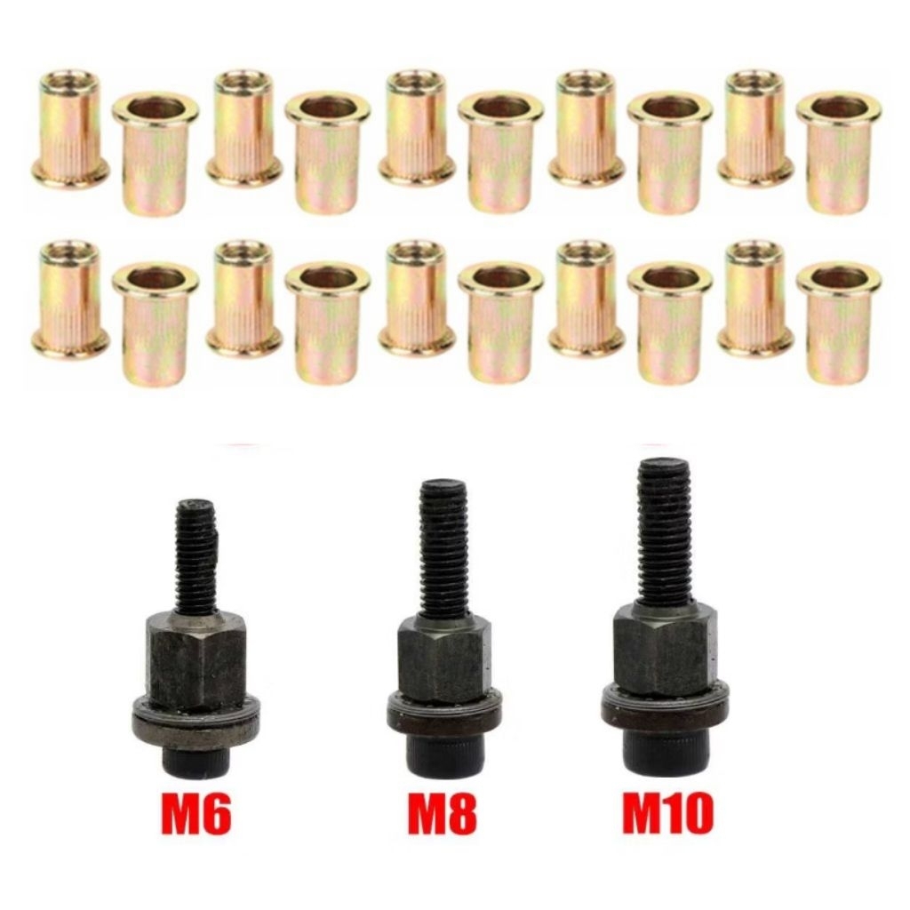 Alat Pasang Mur Rivet Tanam Manual Gun Rivet Nut M6 M8 M10 - Rh02