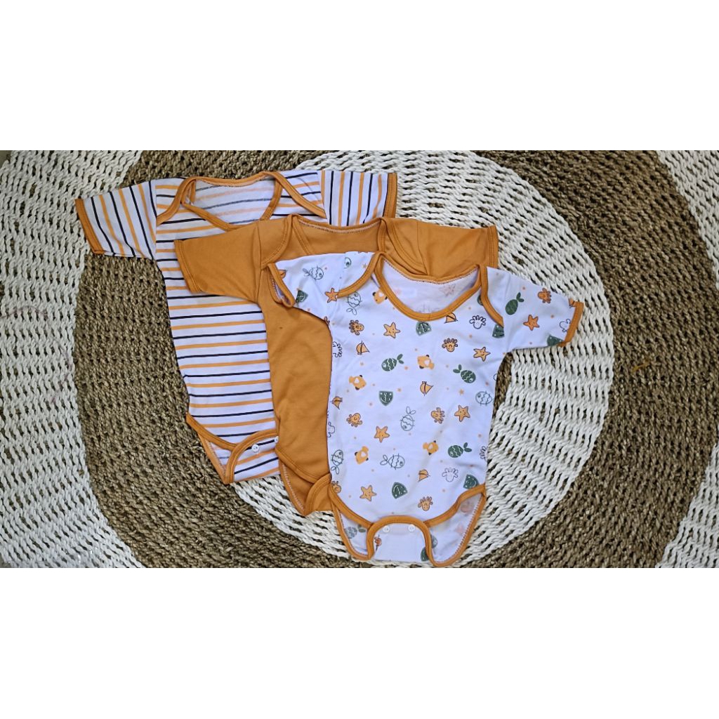 3 pcs jumper bayi bodysuit jumbo ( peket Newborn )