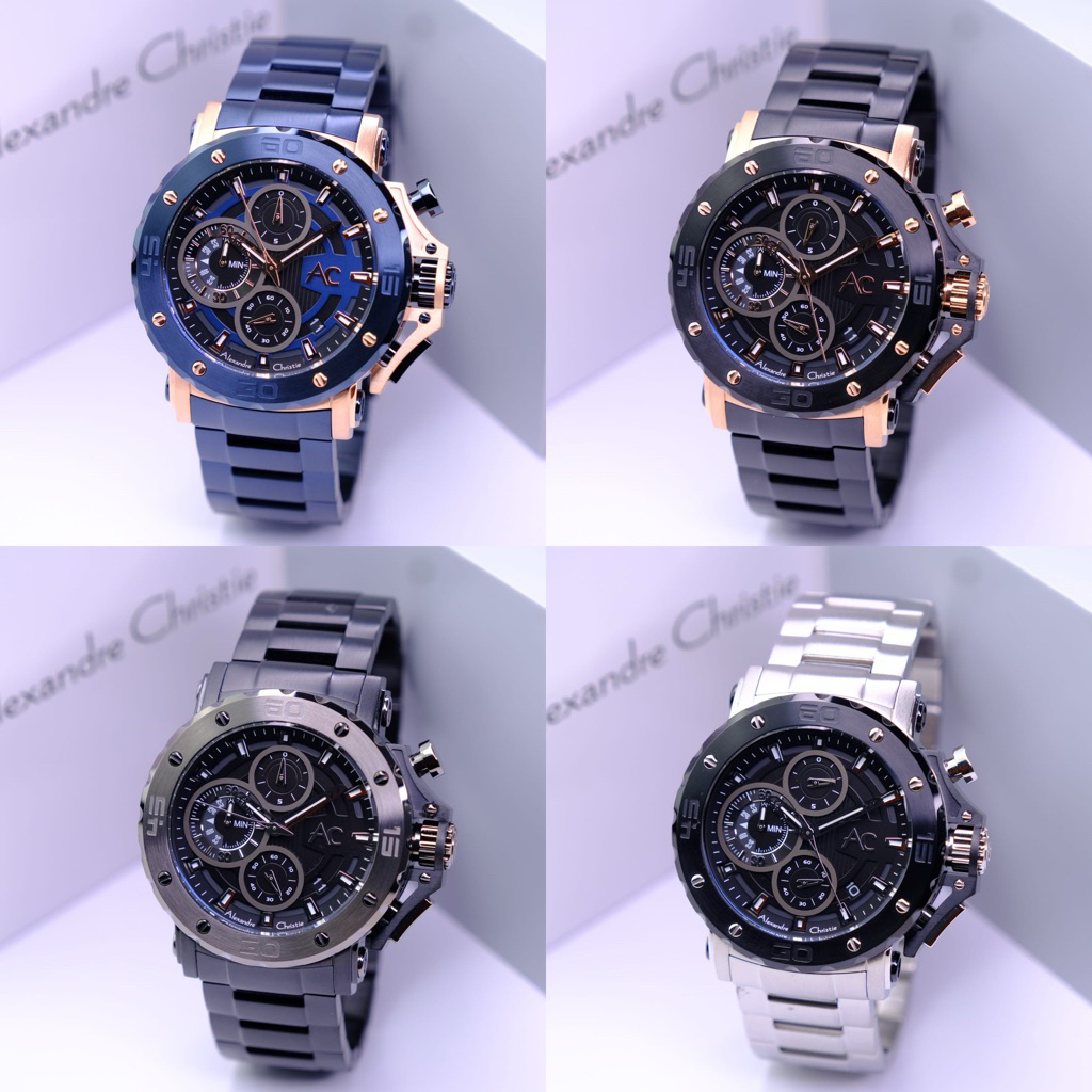 JAM TANGAN Couple  PRIA/COWOK ALEXANDRE CHRISTIE AC9205 / AC 9205 ORIGINAL GARANSI RESMI 1 TAHUN