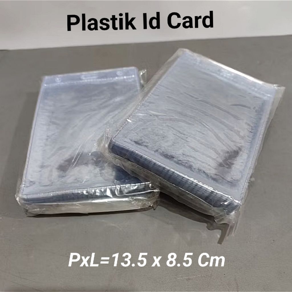 

1 Pak Plastik Kartu Nama 13.5 x 8.5 Cm Isi 100 Lembar