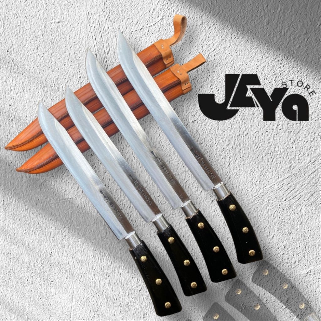 pisau sembelih cap garpu original dengan sarung kulit