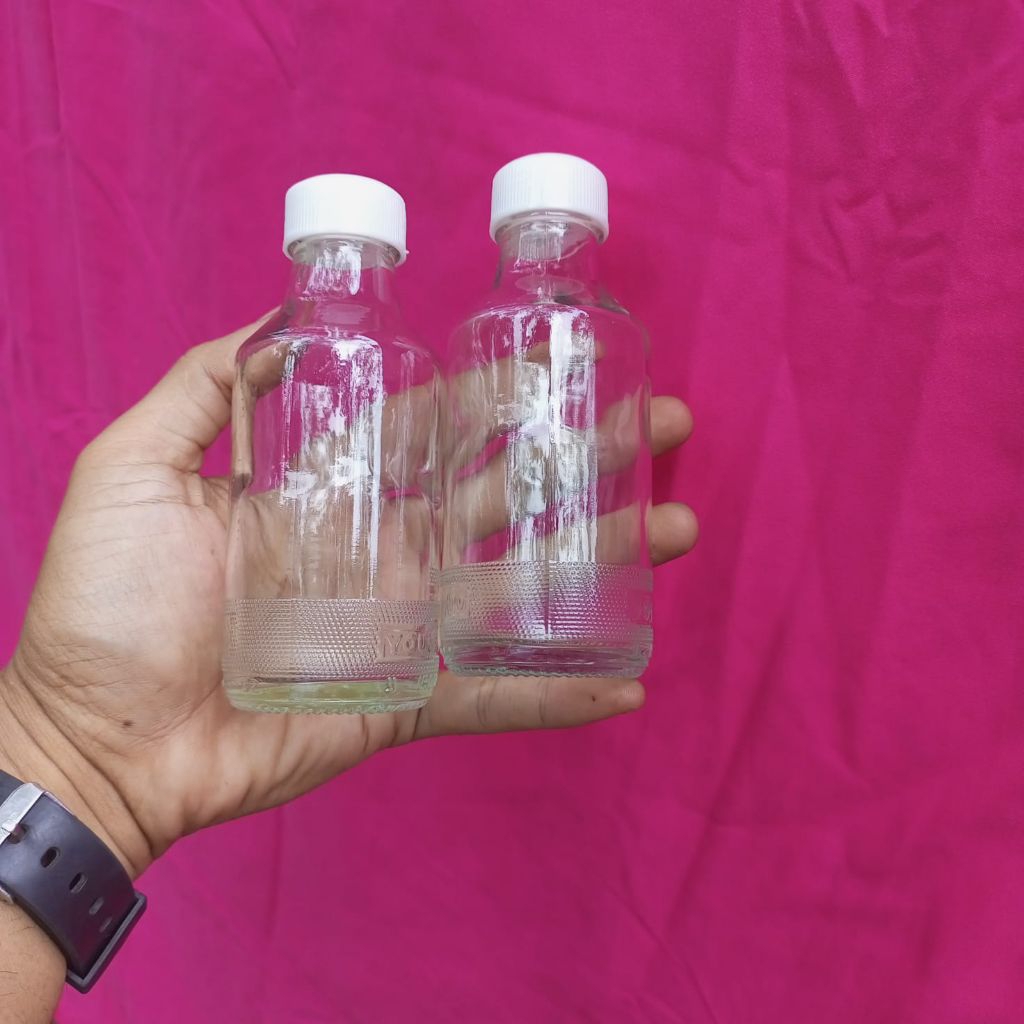 Botol kaca 150ml paket 10 pcs Botol lemon botol jus Botol tahan panas botol tahan dingin botol kaca 