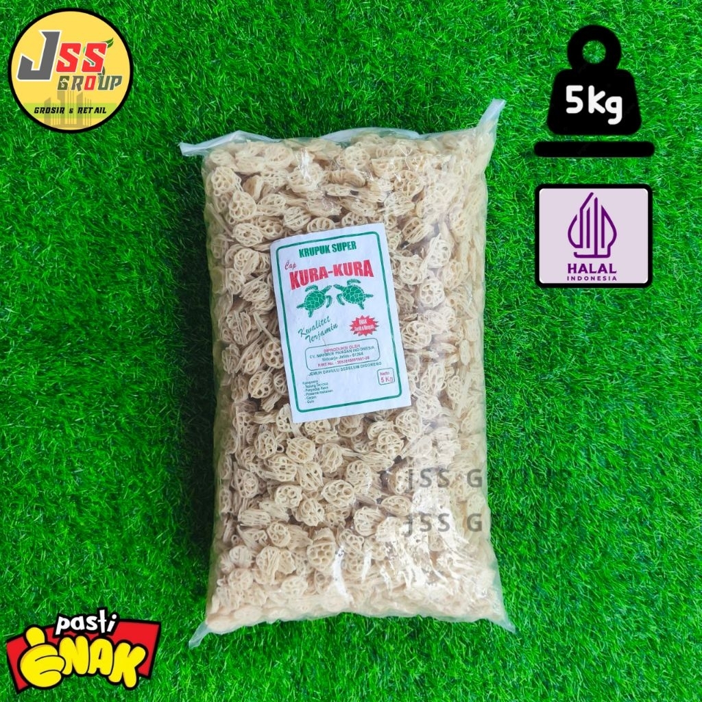 

Krupuk makan merk kura kura enak dan murah (mentah)