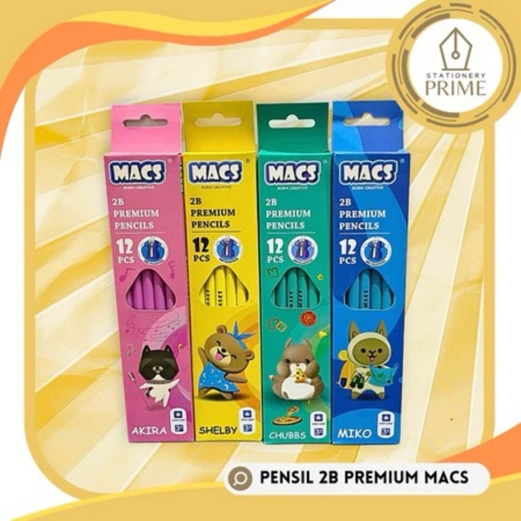 

Pensil 2B Triangle Premium MACS (Isi 12 pcs)