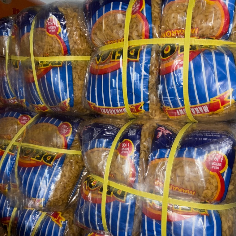 

Makaroni Mentah Delon Biru 1 bal (10 pcs @1kg)`